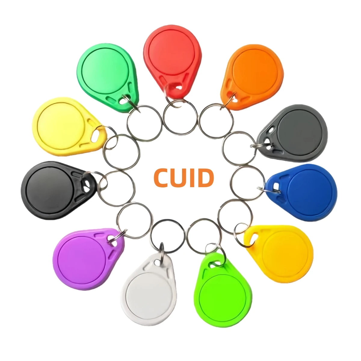 100 шт. CUID перезаписываемые NFC-брелки карты MIFARE 1K S50 13,56 МГц для Android MCT App UID Block 0 клон программирования