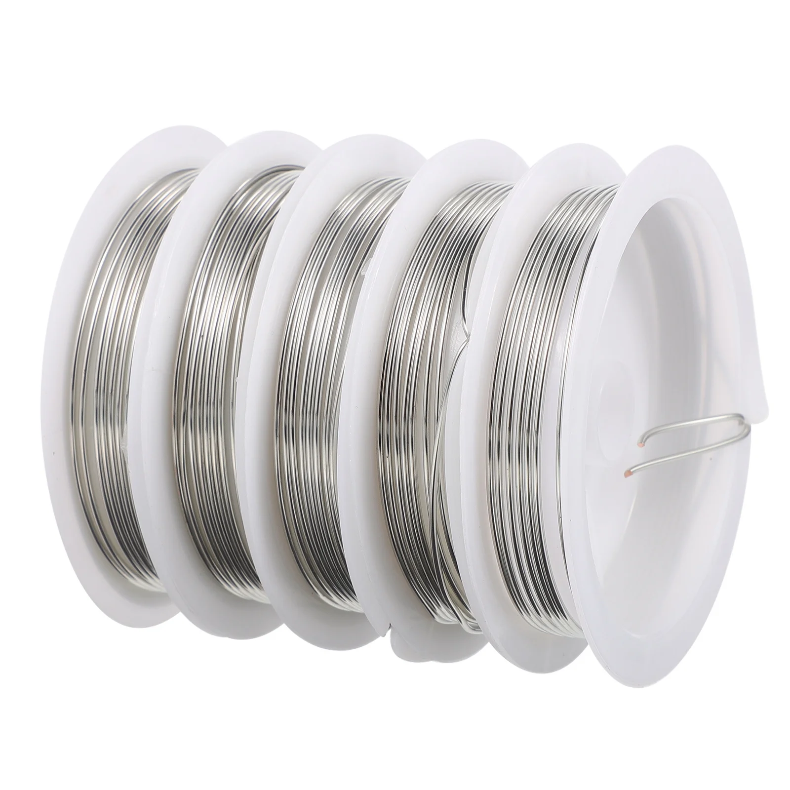 5 Rolls Copper Wire for Crafts Crafting Thin Jewelry Metal Jewellery Making Sculpting The