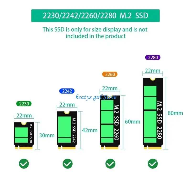 

C7AB M.2(NGFF) NVMe SSDs Converters to SATAs and SFF 8611 8612 SSDs Connectors for PC