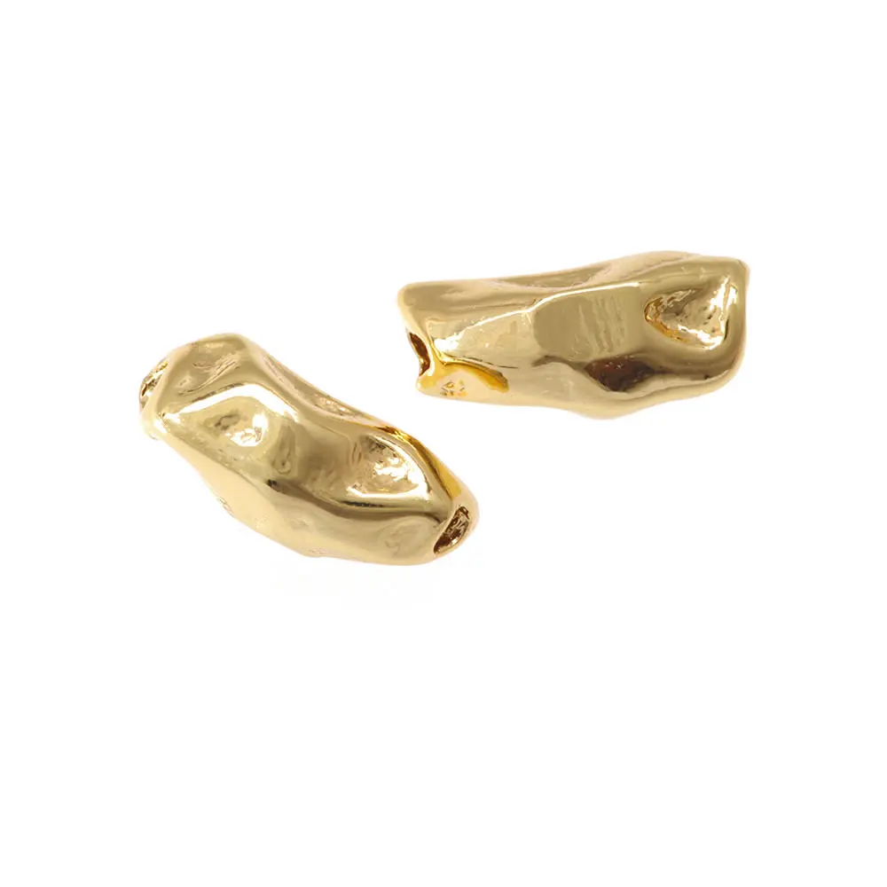 18K Gold Farbe Messing Unregelmäßige Rohr Halsketten Armbänder Spacer Perlen Hohe Qualität Diy Schmuck Machen Zubehör für Frauen – Detail 4