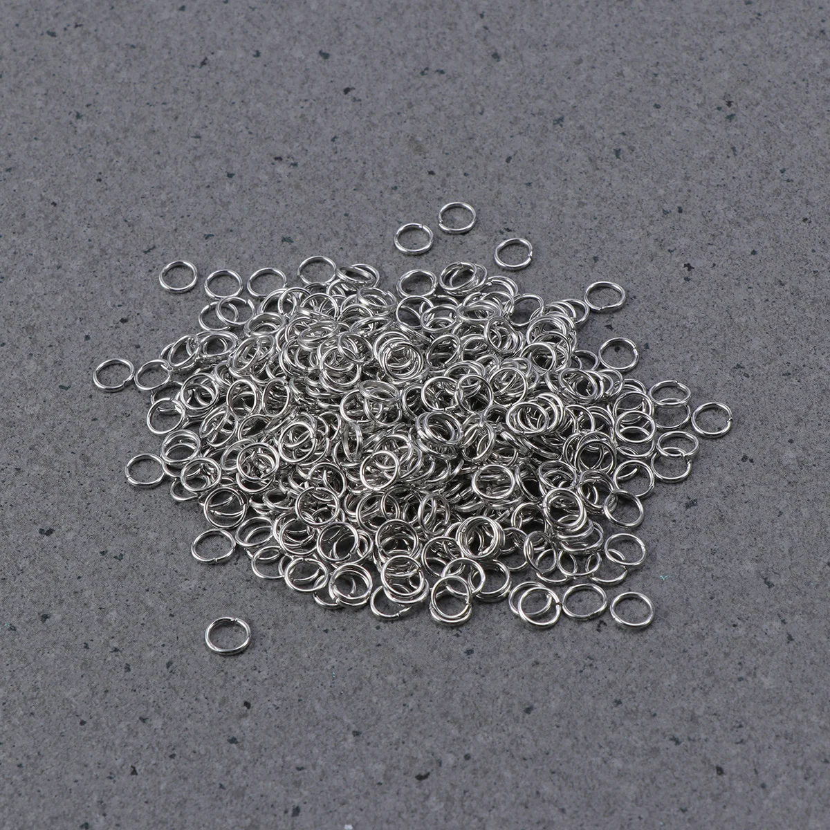 500 pcs Closed Jump Rings Silver Metal Sterling Round for Jewelry Making Charms Bracelets Necklaces Craft Projects