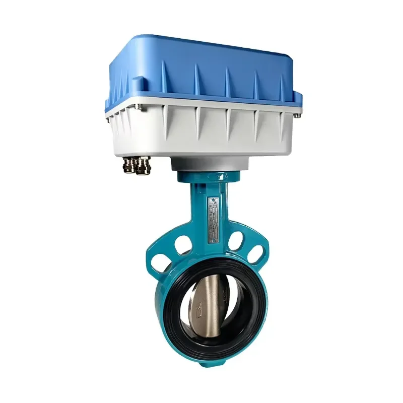 Cast Iron Multi-caliber butterfly Valve With Electric Actuator DC24V Switch Control Water Valve