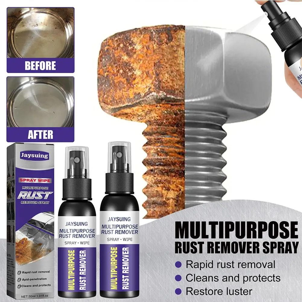 50ml Multi Purpose Rust Remover Spray Metal Surface Cleaning Car Remover Powder Cleaner Super Maintenance Paint Rust Iron