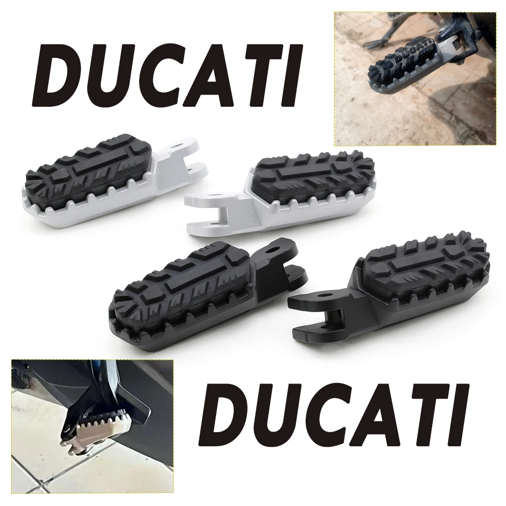 Motorcycle Front Rear Footrest Foot Pegs Pedals For Ducati Multistrada V4/ V4S/ RS/ Pikes Peak/ Rallly Multistrada V2 V2S 2021+