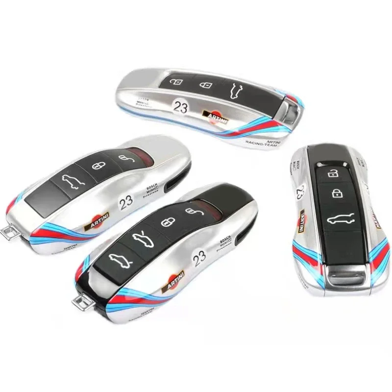 Car Remote Key Cover Racing style For Porsche Cayenne Panamera Cayman Macan Boxster 971 9YA 718 911 Racing Keyless Hard Case
