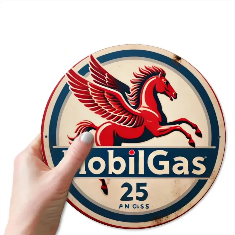 علامة بيغاسوس موبيل الغاز الساحرة: مرح قديم، مثالية للحانات والمقاهي والمنازل، مع تعليق جهد