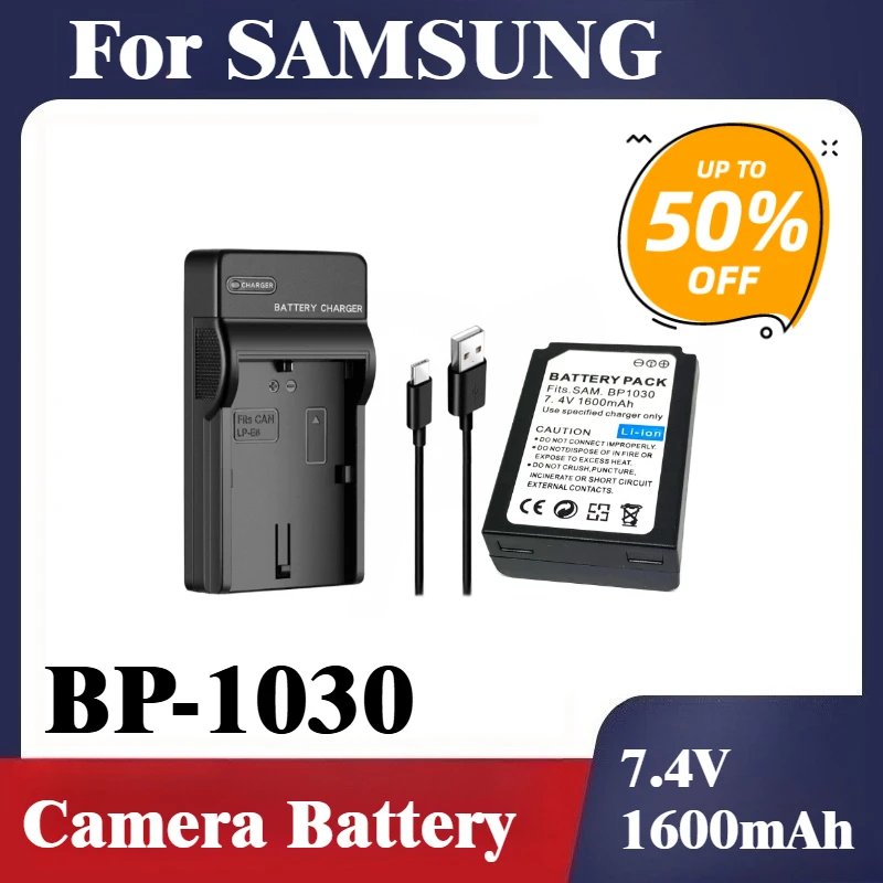 

BP-1030 7,4 В 1600 мАч Сменный аккумулятор + USB-зарядное устройство для камеры SAMSUNG NX200 NX210 NX300 NX300M NX500 NX1000 NX1100 NX2000