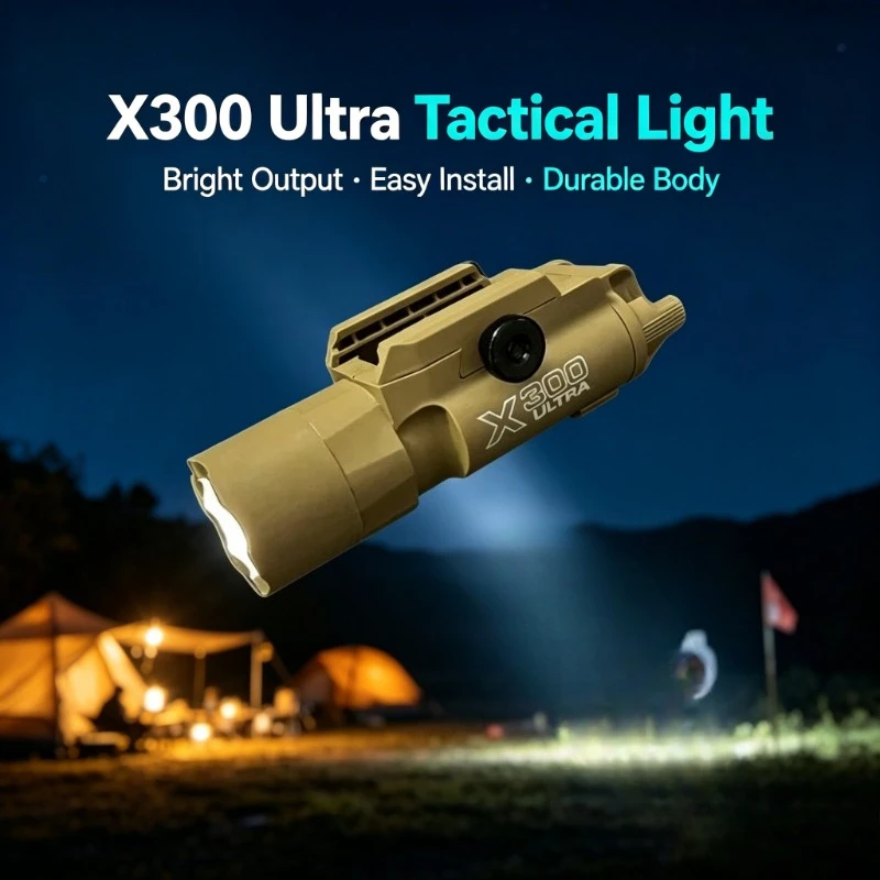 

X300 Multi-functional LED Flashlight 2026 New Upgrade 20mm Rail Airsoft Toy Gun Outdoor Gift