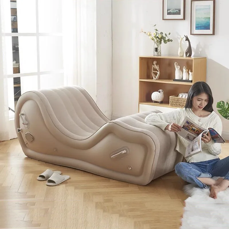 Large Size Comfortable Inflatable Sofa White Lounge Modern Individual Designer Inflatable Sofa Luxury Divano Patio Furniture