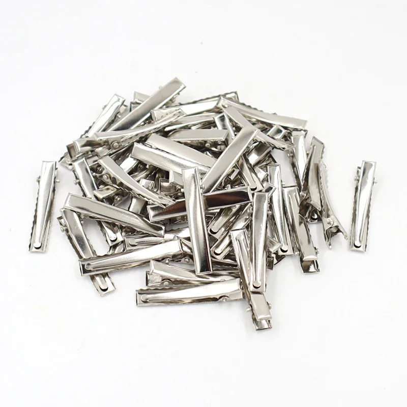 50pcs/lot Metal Crocodile Clips Cable Lead Testing Metal Alligator Clips Clamps Hair Clips Hairpins 35mm-75mm