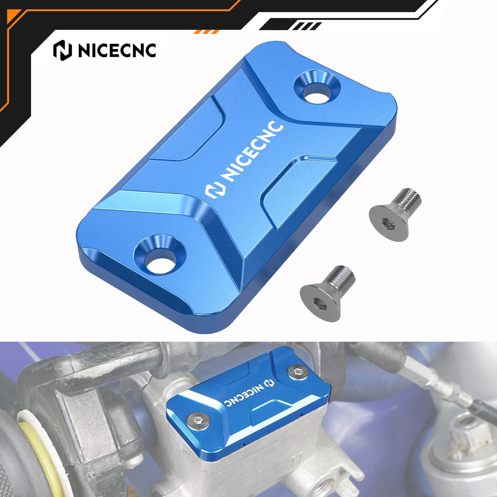 NICECNC For Yamaha YZ125 YZ250 YZ250F YZ450F YZF 250 WR250F WR450F YZ65 YZ85 WR426F YZ426F Brake Fluid Reservoir Pump Cap Cover