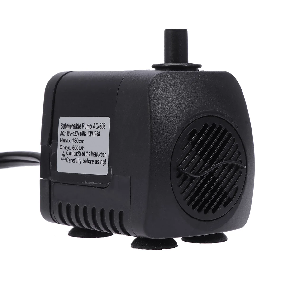 

Submersible Water Pump 10W Mini Powerful Low Noise For Aquarium Fish Tank Fountain Pond Energy Saving With Us Plug Black