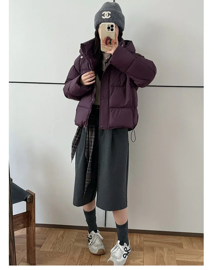 Korean style Soft Warm Cotton Bread Jacket Winter New Loose Versatile Cotton Women's Coat Fashion Casual Down Cotton Parkas 2026