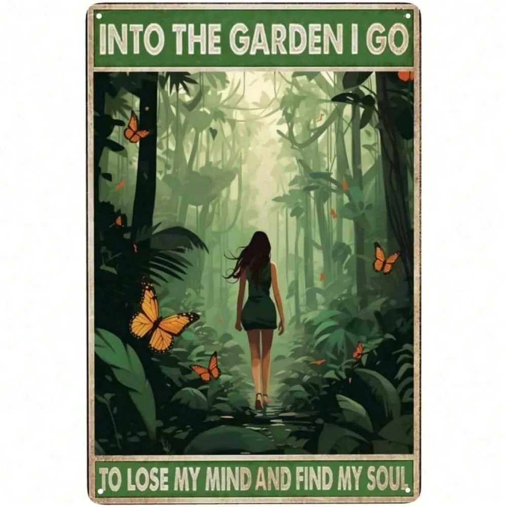 

Zen Spirit Hippie Metal Wall Sign 8x12 Inch Rustic Vintage Tin Inspirational Quote Lose Mind Find Soul for Home Decor