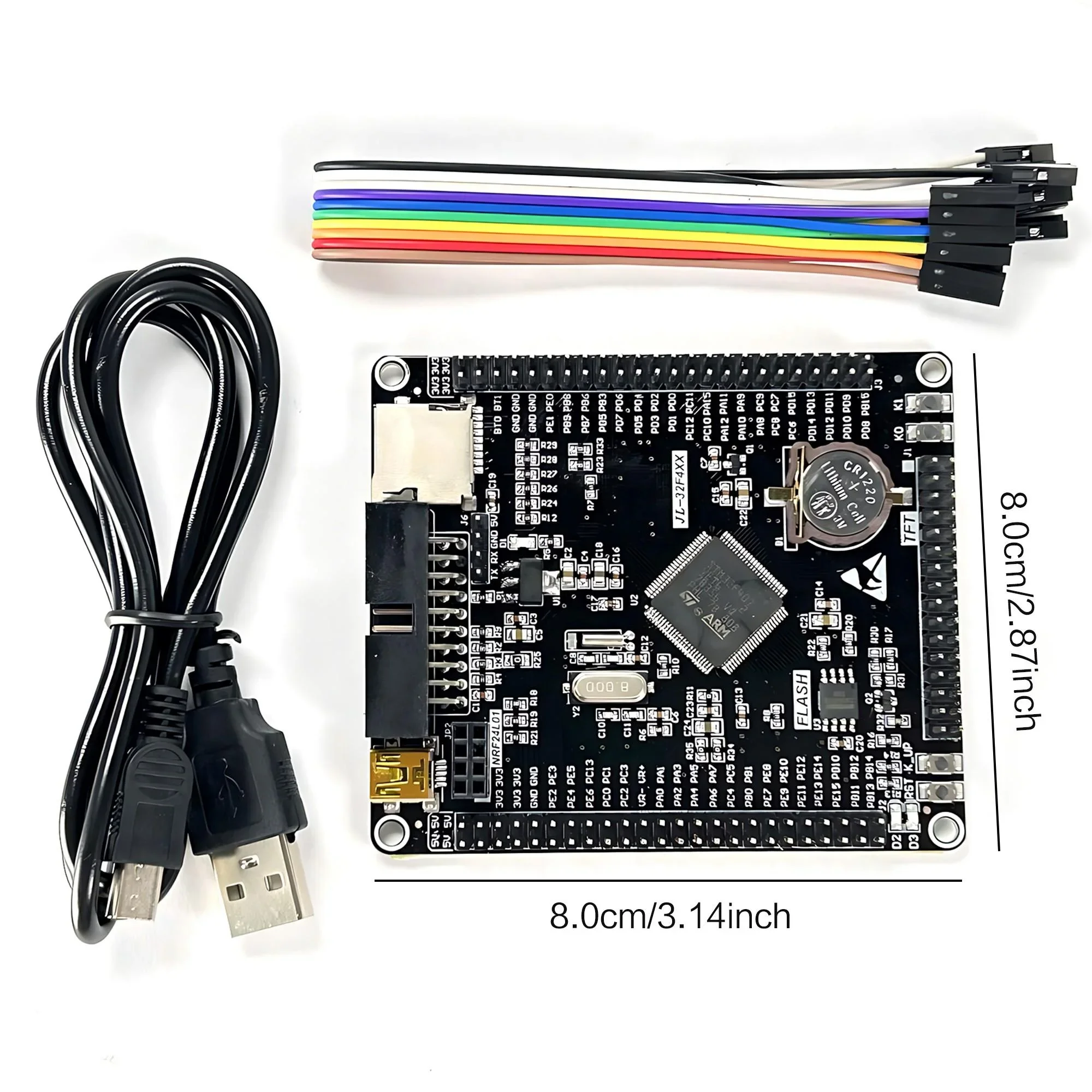 STM32F407VET6 Development Board STM32F4 32Bit ARM Cortex M4 Learning Module 1 8V 3 6V DC Ideal for Single Chip Learning Projects