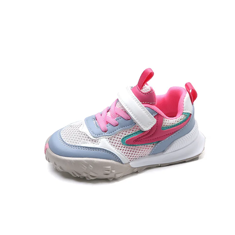 Zapatillas deportivas transpirables para niños y niñas, zapatos informales de malla de aire, a la moda, talla 26-36, novedad