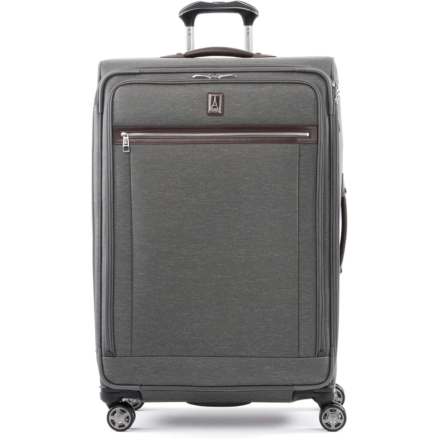 

Softside Expandable Checked Luggage,8 Wheel Spinner Large Suitcase, TSA Lock, Men and Women, Vintage Grey, Checked Large 29-Inch