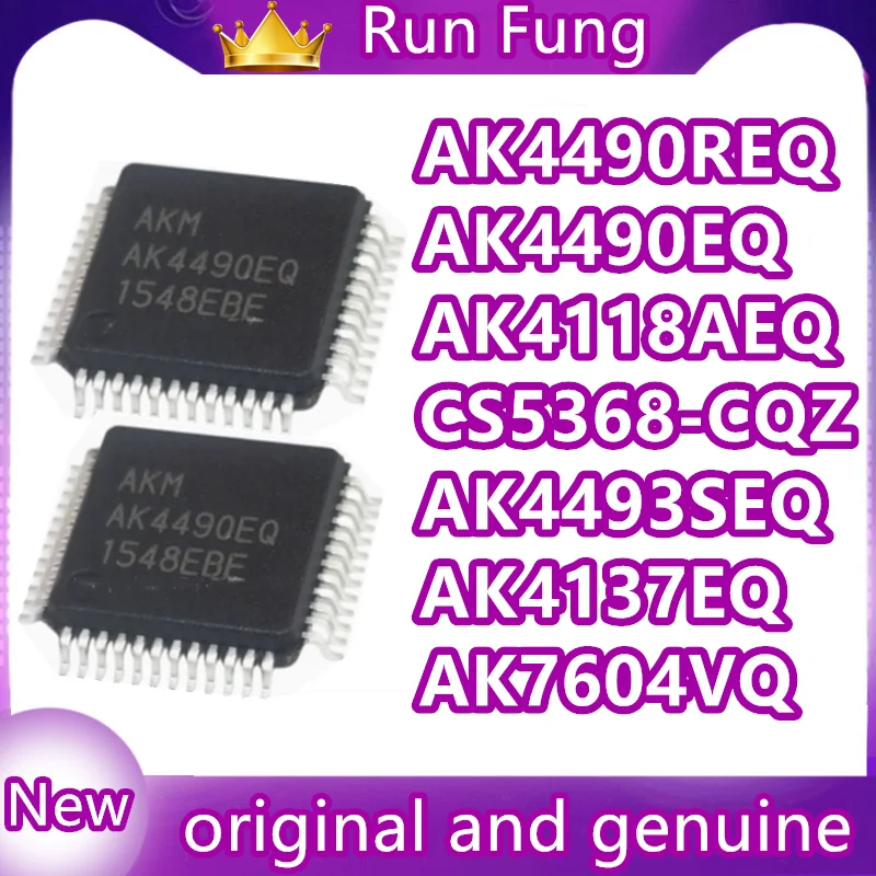 

AK7604VQ AK4493SEQ AK4137EQ AK4490EQ AK4490REQ AK4118AEQ CS5368-CQZ CS5368-CQZR QFP-48 Chipset 1PCS/LOT