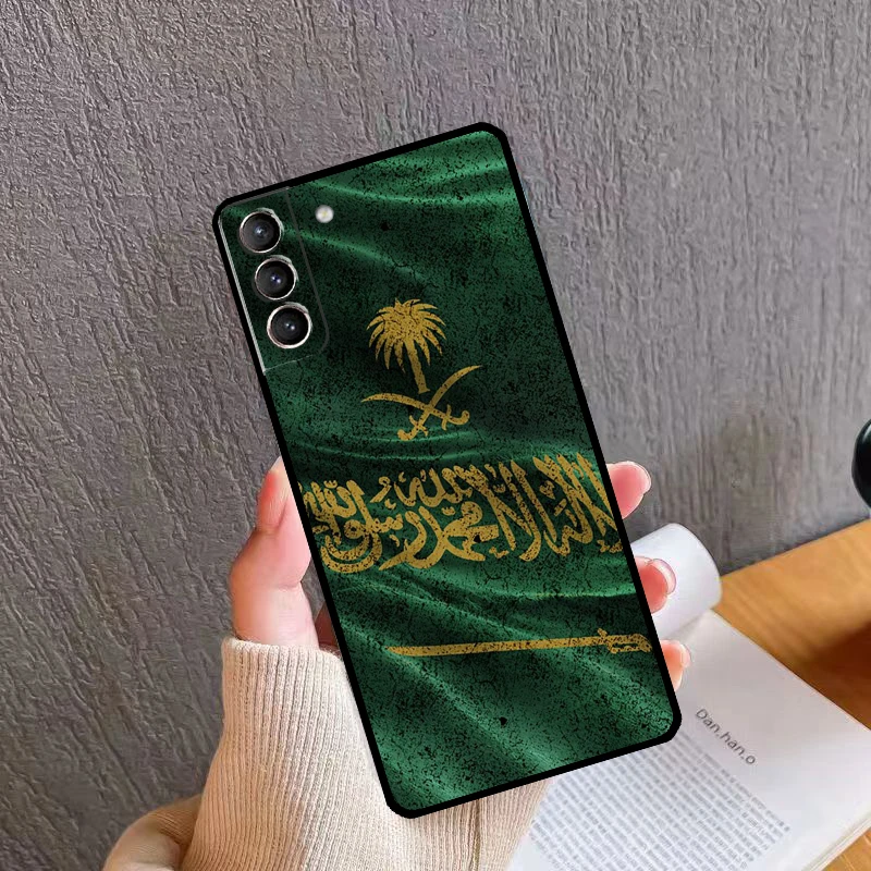 Kingdom of Saudi Arabia Flag Phone Case For Samsung Galaxy S25 Ultra S20 S21 S22 S23 S24 S9 S10 Plus S24 FE S25 FE Cover #2
