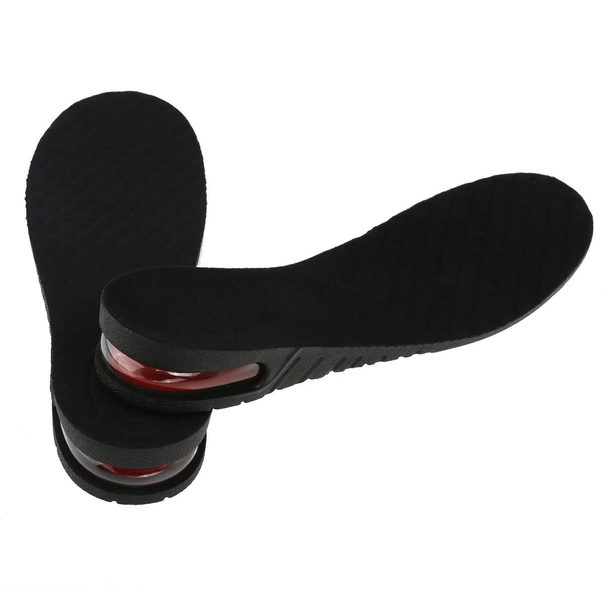 Plantilla Invisible de 3Cm para aumento de altura, almohadilla para zapatos con elevador, soporte para arco transpirable, suela interior cómoda, color negro, 1 par