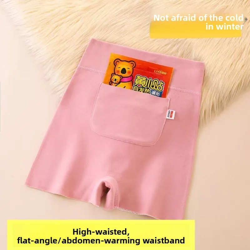ملابس داخلية حرارية عالية الخصر للنساء مبطنة بالصوف ملابس داخلية شتوية دافئة للتحكم في البطن مقاس كبير سراويل بيكيني ناعمة