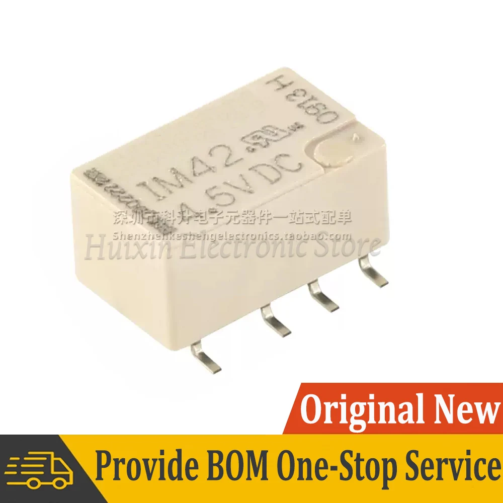 2pcs IM42GR‑4.5VDC IM42GR 4.5VDC Signal Relay DPDT 2A 4.5VDC Latching Single Coil SMD Relay