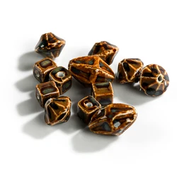 Large Square UFO Shaped Ceramic Beads Exquisite Jewelry Accessories Making Materials #XN577