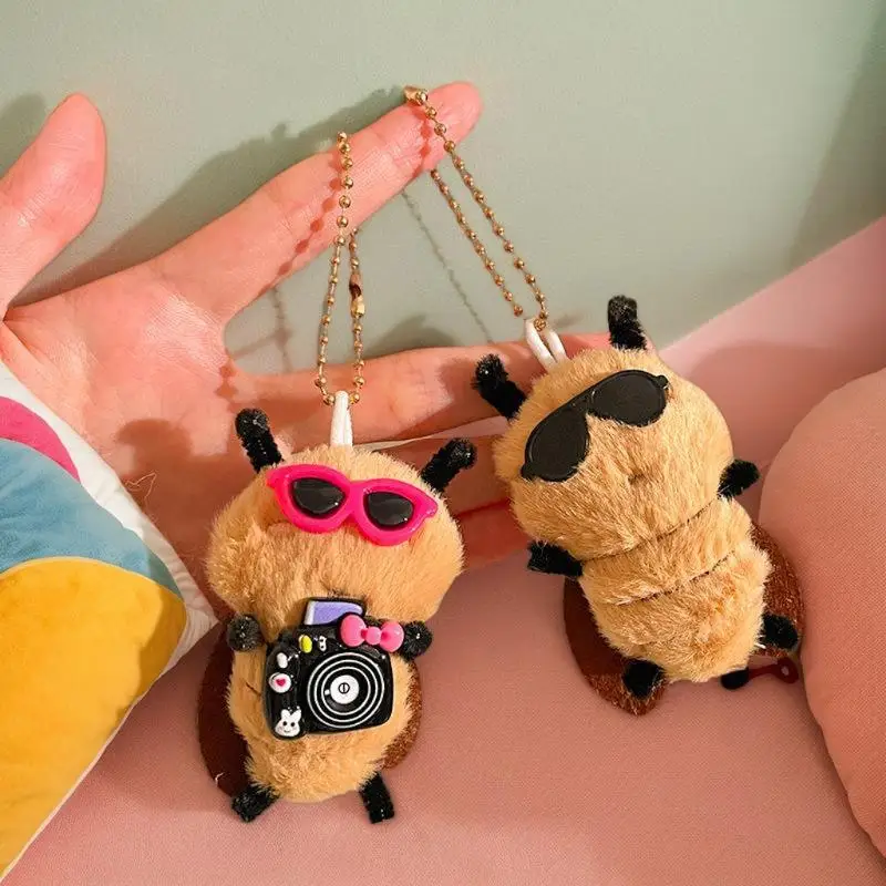 

Cartoon Plush Cute Funny Cockroach Shape Doll Pendant Student Bag Decoration Student Fun Gift Accessories