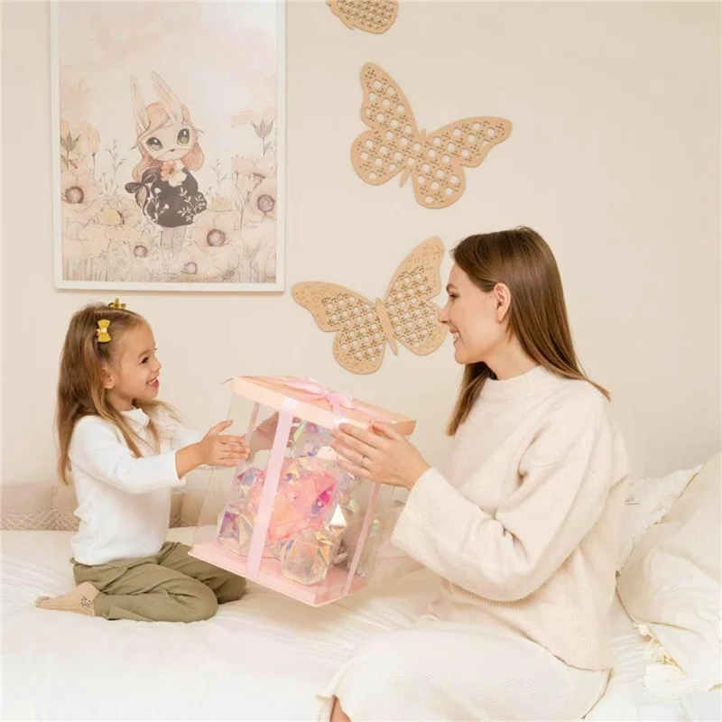 

ABWR-Night Light LED Bear With Pink Heart Night Light Night Light Kids-Kids Toys-Nursery Decor-Bedside Lamps-Birthday Gifts