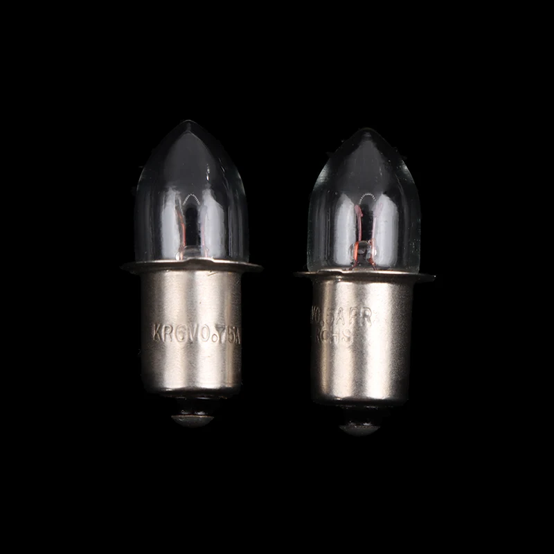 Old-fashioned Flashlight Bulbs P13.5S Base Bulbs 2.4V 3.6V 4.8V 6V 7.2V 0.4A 0.5A 0.75A Replacement Bulbs Torches Work Lamp