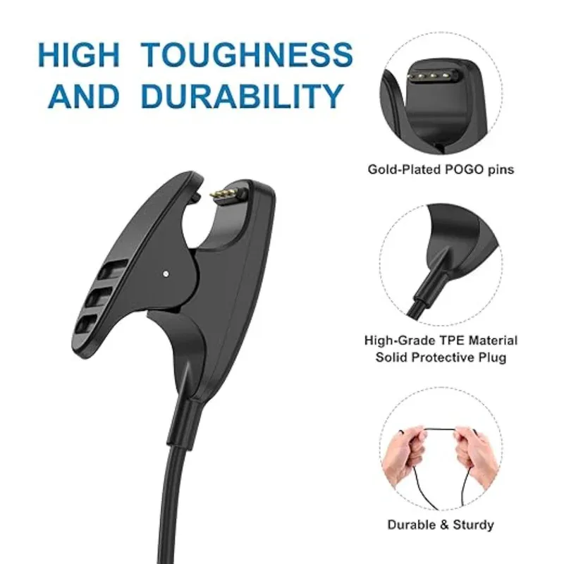 ل Suunto 3 اللياقة البدنية/Suunto 5/Traverse/Ambit 1 2 3 شاحن شاحن USB ساعة ذكية كابل شحن استبدال شاحن 3.3ft #3