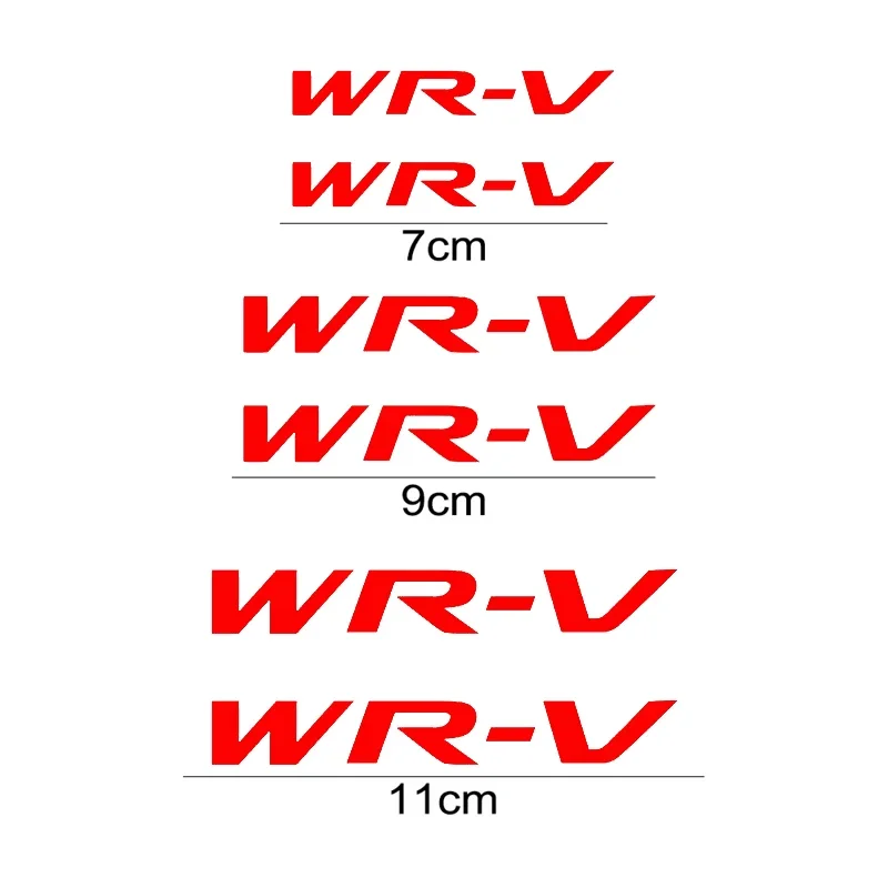 WRV Nameplate Film Car Caliper Cover Decal for Honda WR-V Logo CIVIC Insight HRV FIT VEZEL XRV City MUGEN VETC Type S Stream
