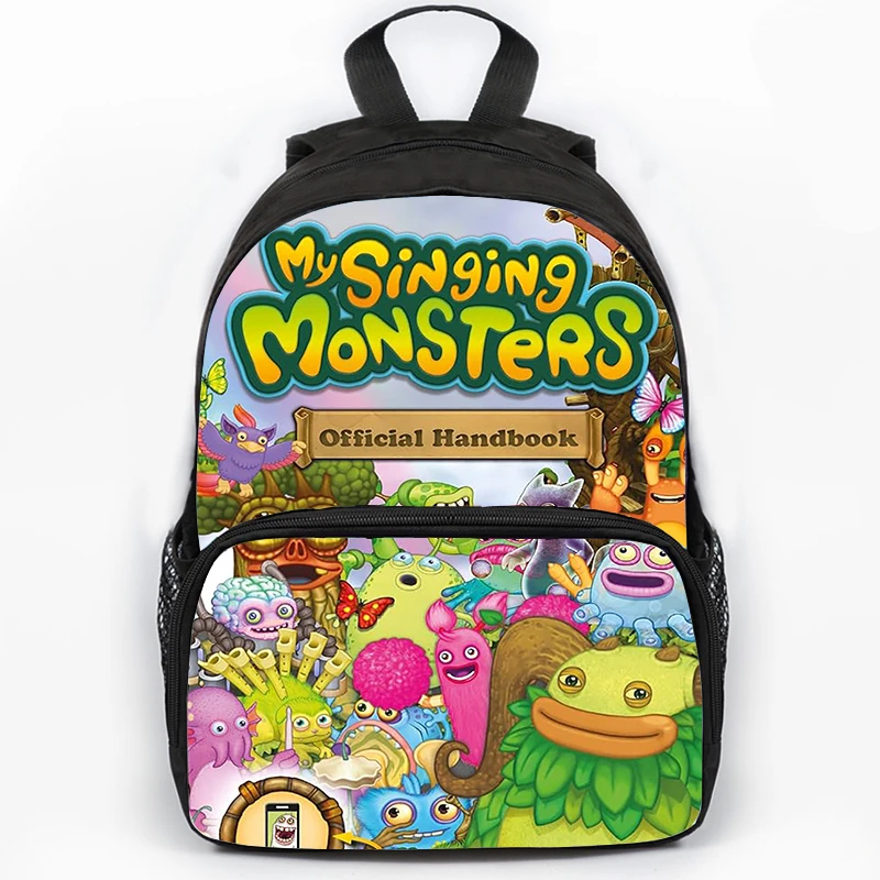 

16 Inch My Singing Monsters Backpack Girls Boys Cartoon School Bags Large Capacity Children Backpack Teenager Travel Bag Mochila