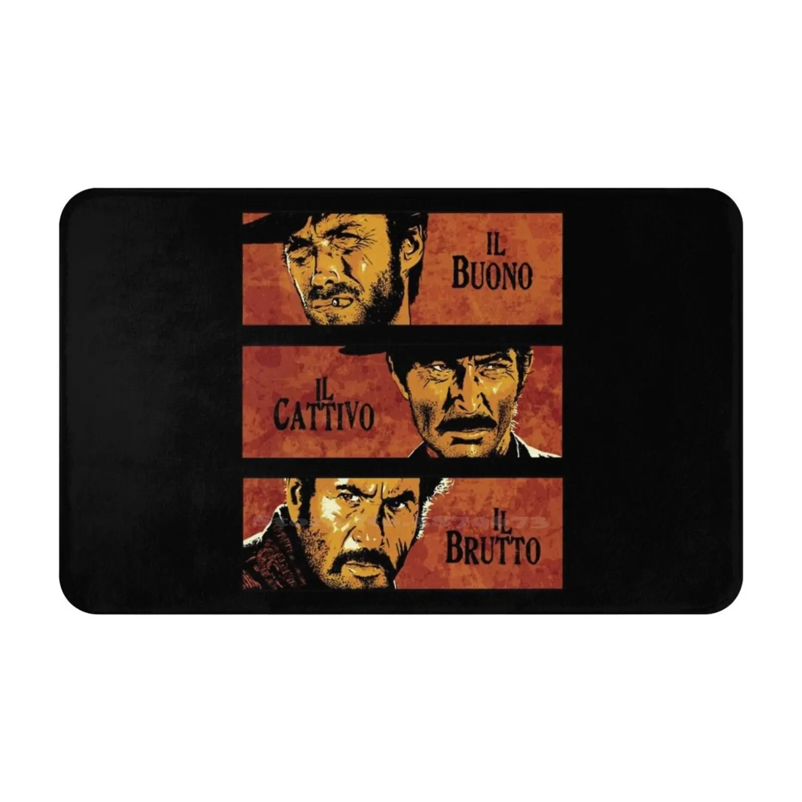 The Good The Bad And The Ugly Soft Cushion Car Home Carpet Door Mat The Good The Bad And The Ugly Clint Eastwood Blondie