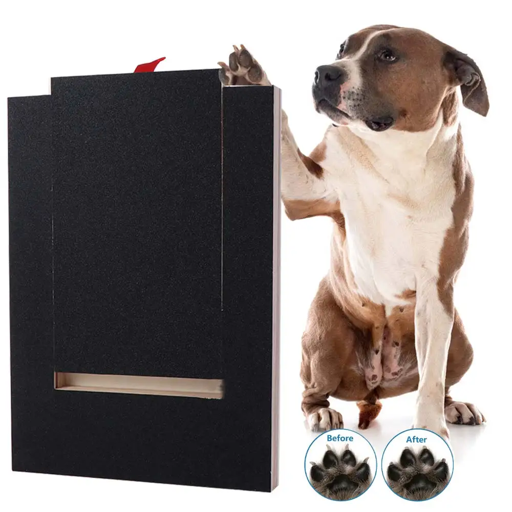 Wooden Dog Scratching Board Pull-Out Wear-resistant Dog Nail File Board Non-shedding Snack Box Pet Scratching Board