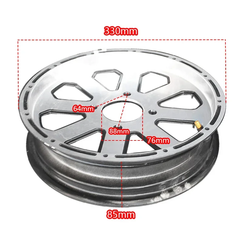 12 inch wheels Self-made balance car wheels Adapted tires 130/70-12 120/70-12 For ATV modification