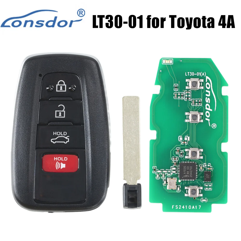 Lonsdor LT30-01 for Toyota 4A Universal Smart Key Board with Shell Used with K518PRO Programmer