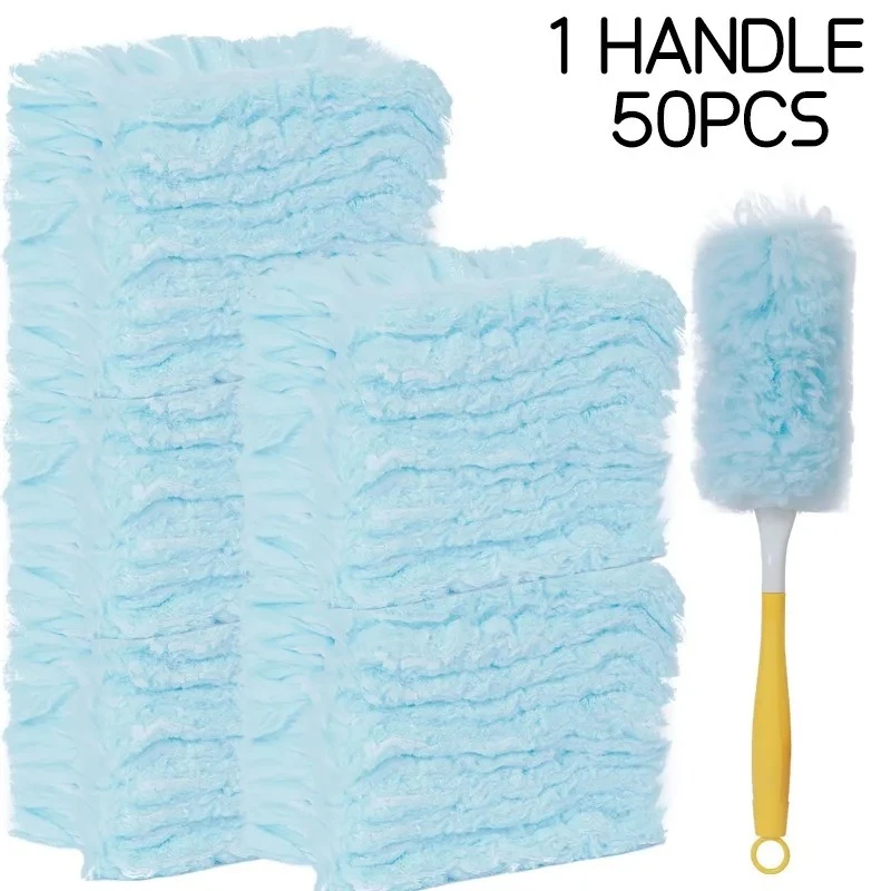 Double Sided 360° Electrostatic Duster Disposable Duster Swiffer for Dust Refills for Spider Webs Large-Scale Cleaning