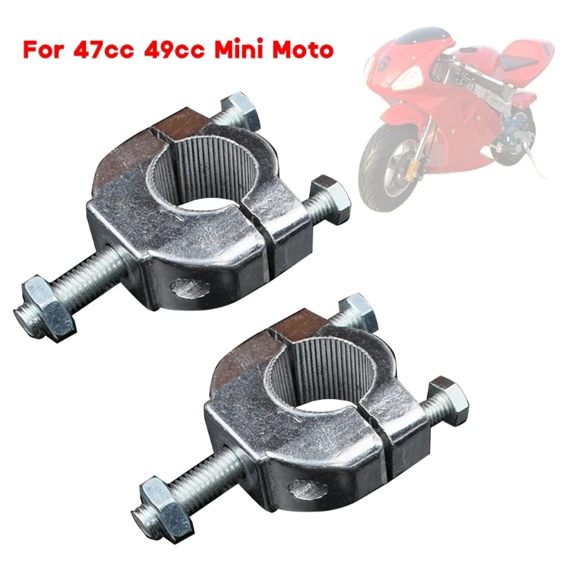 7/8 Aluminum Motorcycle Handlebar Risers 22mm Handle Bar Mount Clamps Dirt Pit Bike Motorbike 1 Pair