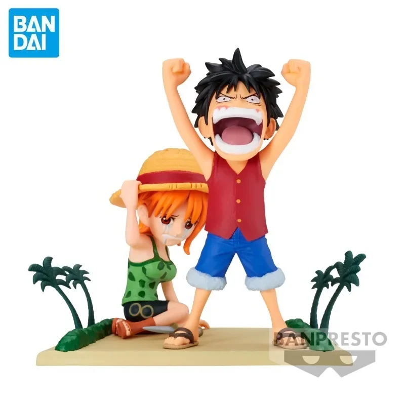 

Original Bandai BANPRESTO Nautical King One Piece WCF Story Line Series Name Scene Luffy VS Na Mei Hand Model Decoration