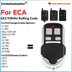 For ECA Garage Remote Control Compatible 81CR 82CR 84CR ACR-6 433.92mhz Electronic Engineering Australia Handy