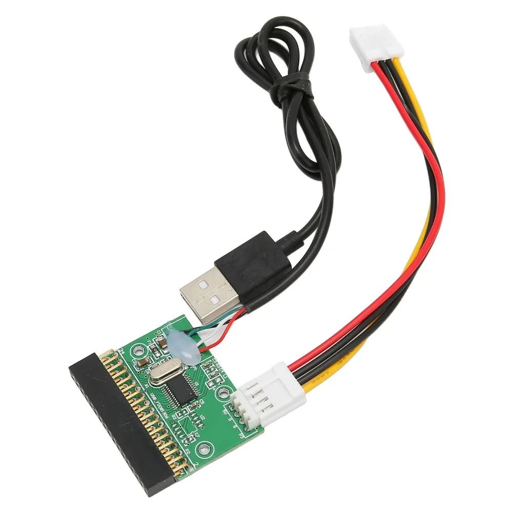 

Практичный 34-контактный USB-кабель-адаптер для флоппи-дисководов 1,44 МБ, подключение Plug and Play, для ПК