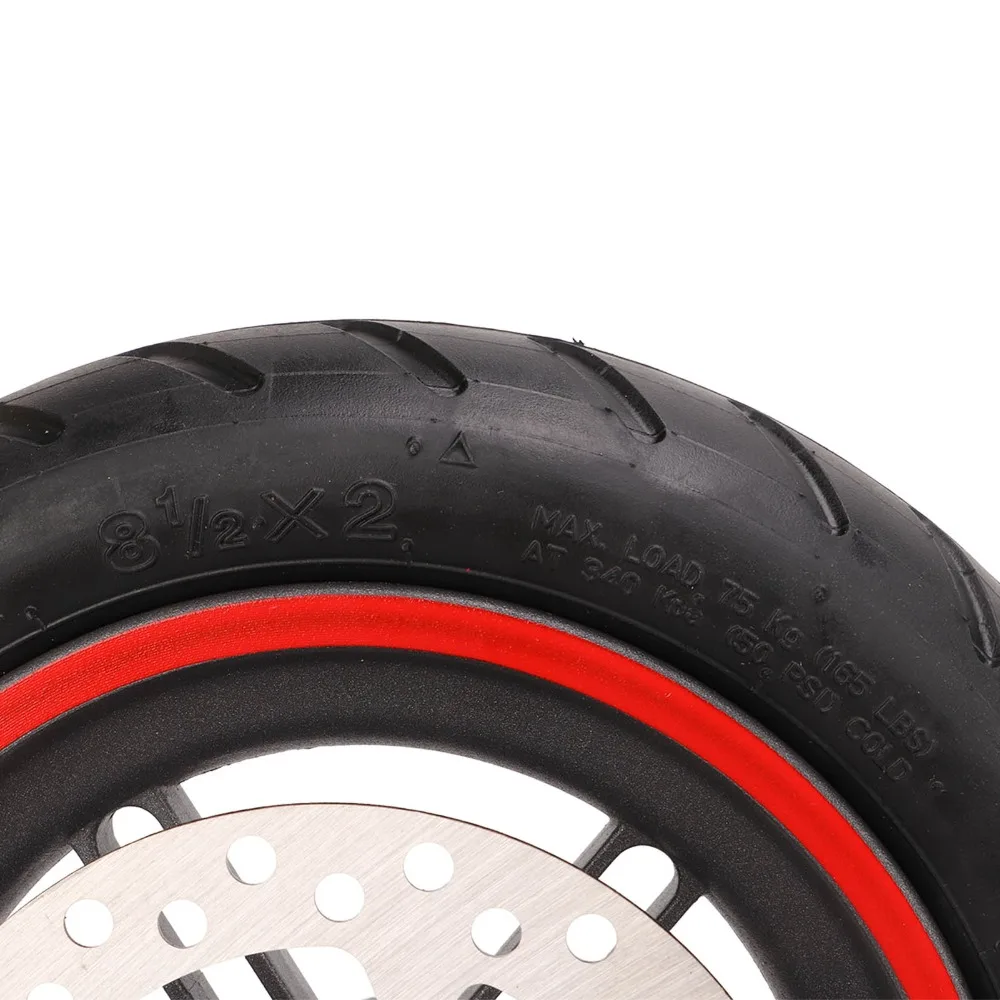 

Rubber Electric Scooter Rear Wheel With 120mm Brake Disc Aluminum Alloy Hub Scooter Replacement Wheel for Xiaomi Pro/Pro2