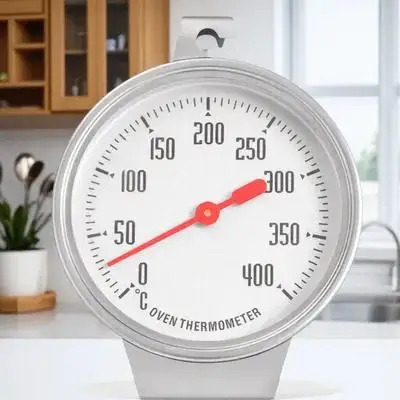 

Stainless Steel Oven Thermometer Large Dial Display for Kitchen Toaster Temperature Monitor 0 400 Celsius Anti Rust