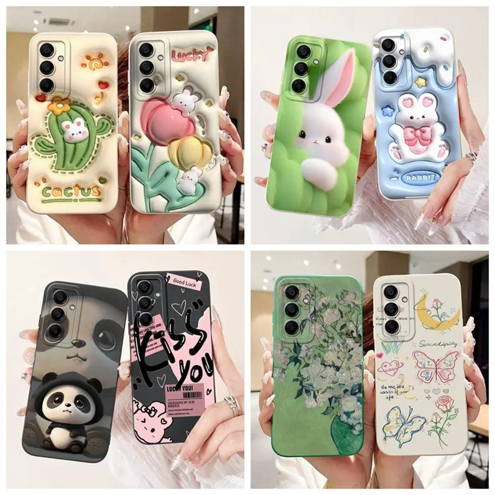 Cute Flower Cartoon Case For Samsung Galaxy A16 5G Phone Cover Protection TPU Case For Samsung A16 A15 GalaxyA16 GalaxyA15 Cover