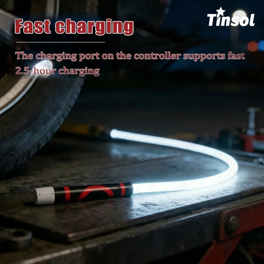 

TINSOL Flexible High Lumens LED Work Light 360° Bendable Silicone Inspection Lamp Auto Repair Home Maintenance Garage Workshop
