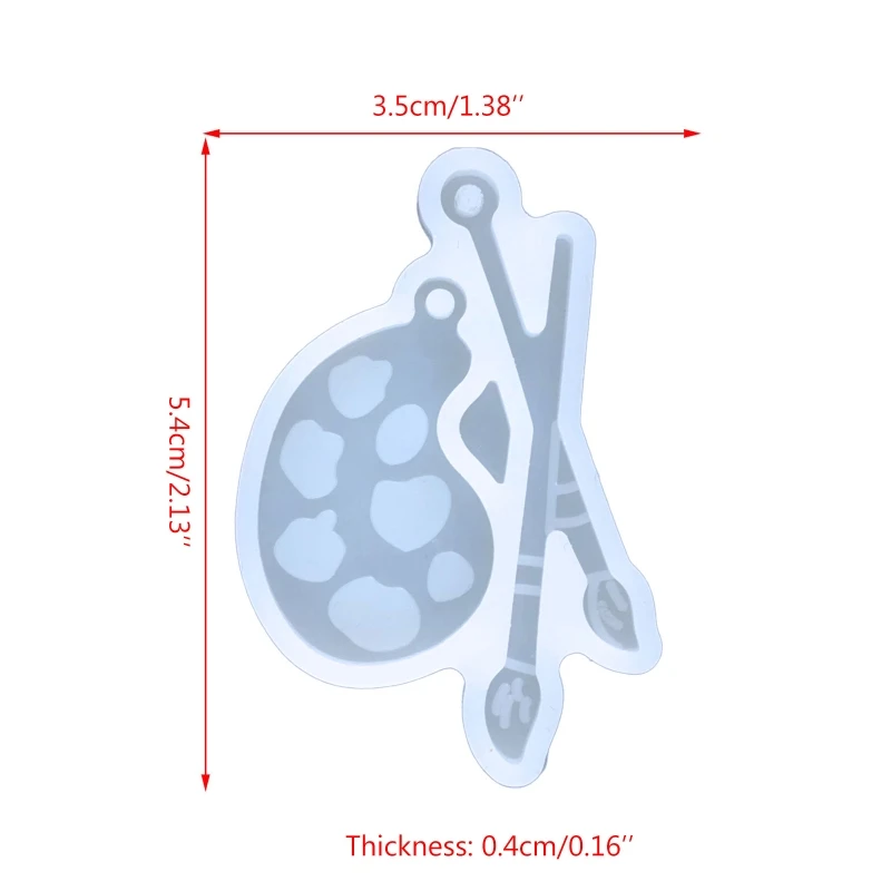 Zestaw form do kolczyków Formy silikonowe do wisiorka paletą żywicy