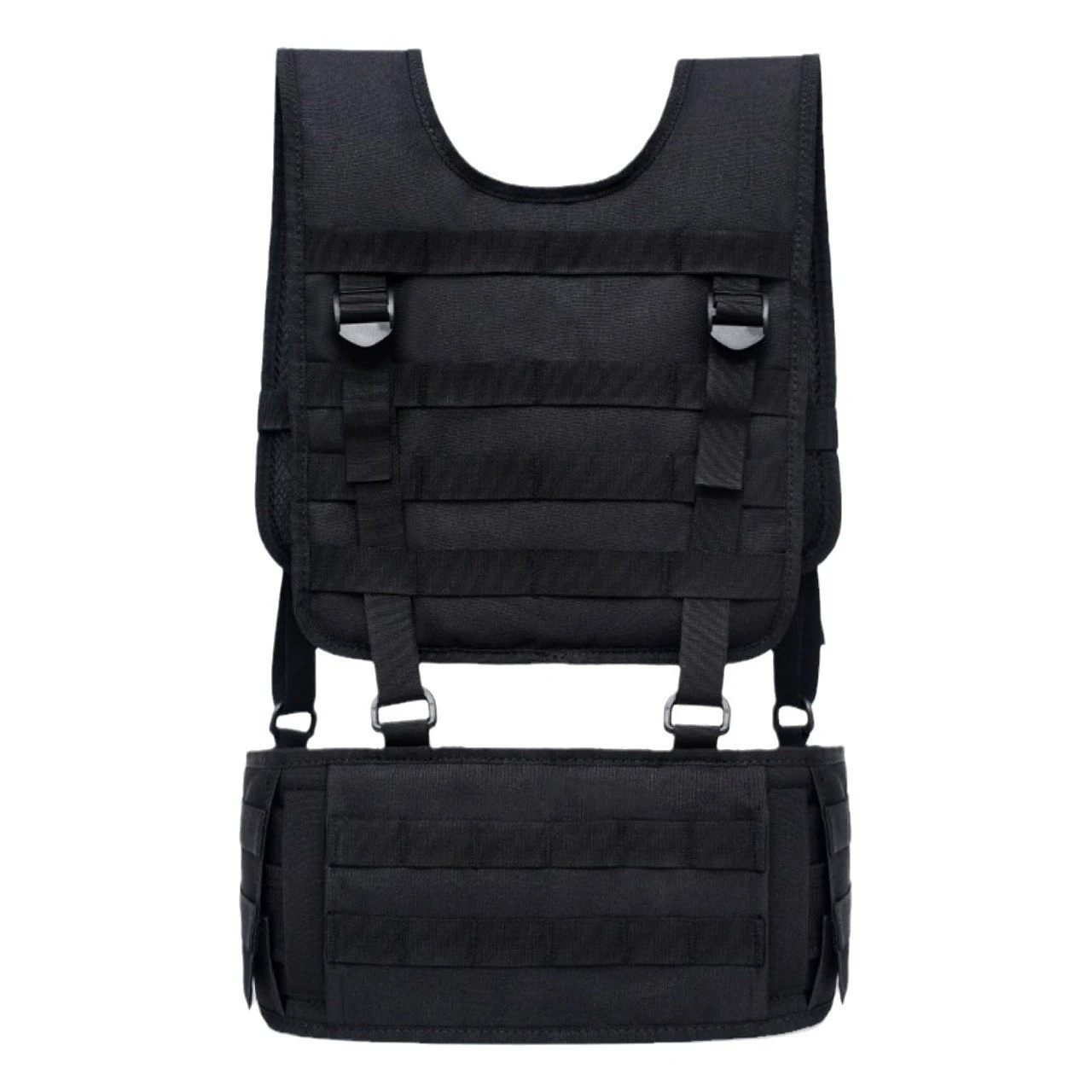 Molle Tactical Padded Vest Belt Set Removable Harness Detachable Suspender Straps Airsoft Combat Waist Belt ​ - view 6