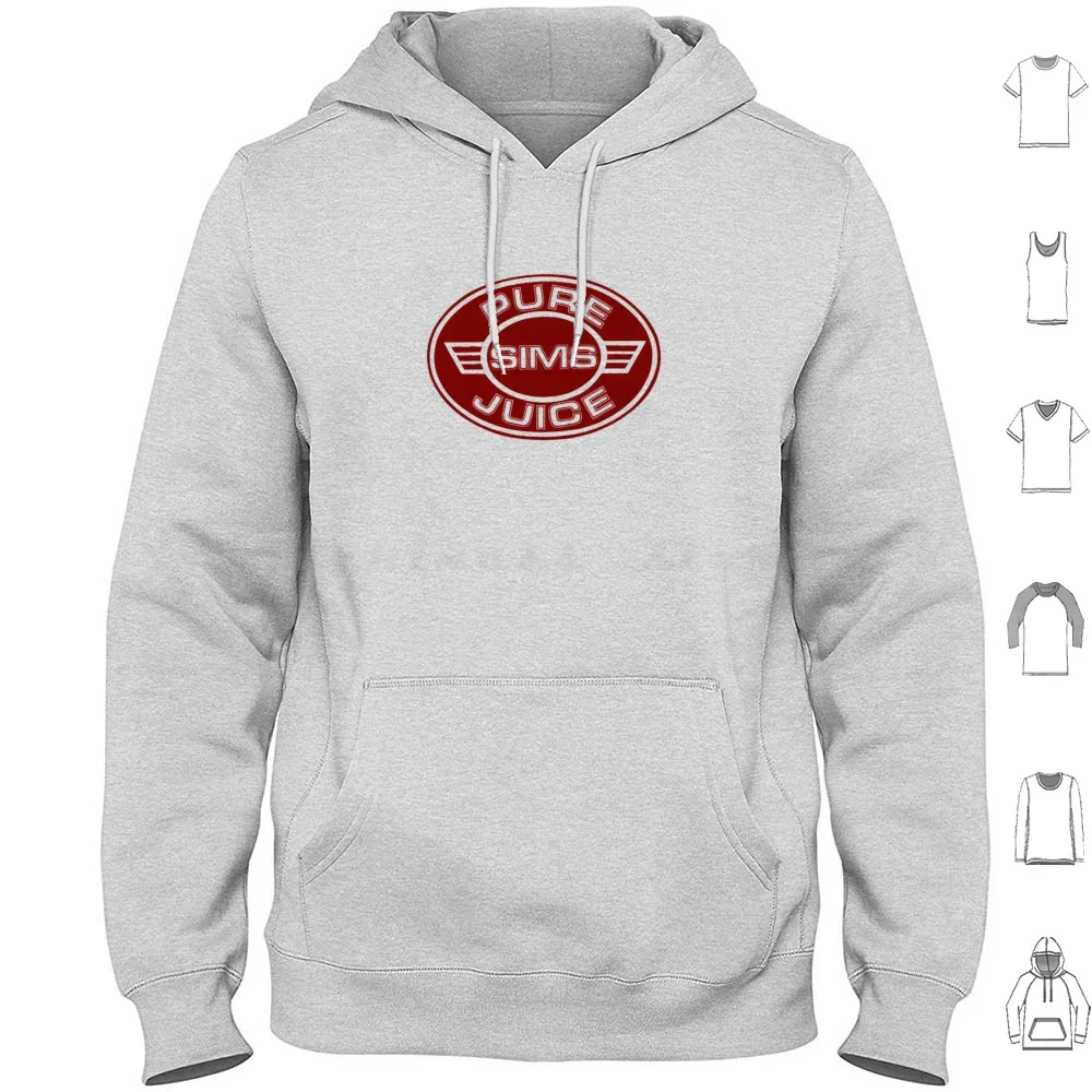 Suco puro, sims skate t camisa design com capuz algodão manga longa sims sims skate sims skate suco puro sims