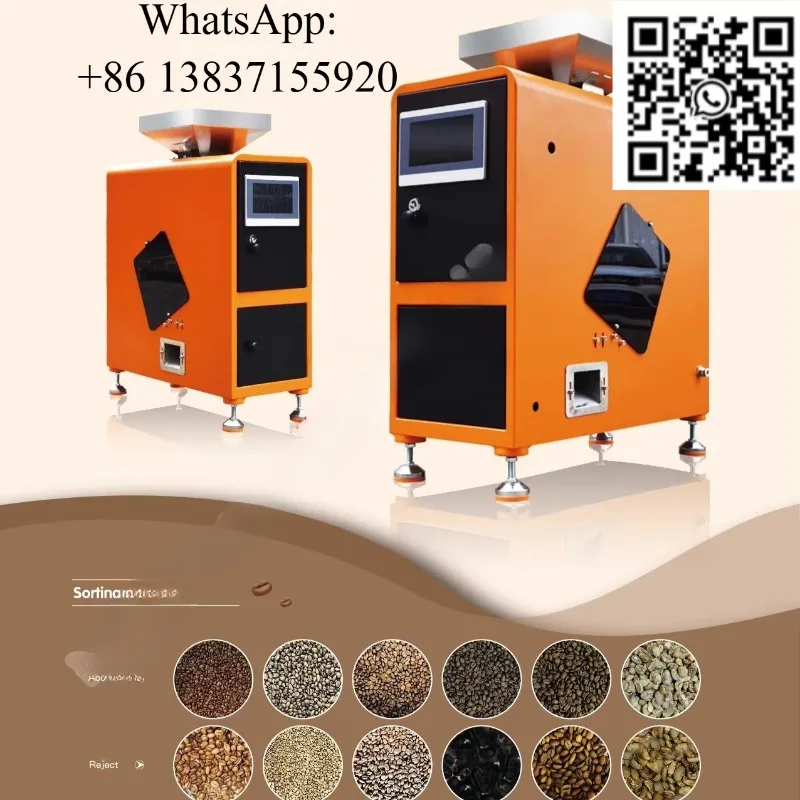 Custom Coffee Color Sorting Machine Coffee Bean Grain Rice Nuts Hazelnut Walnut Cocoa Seed Spice Olive Sorter
